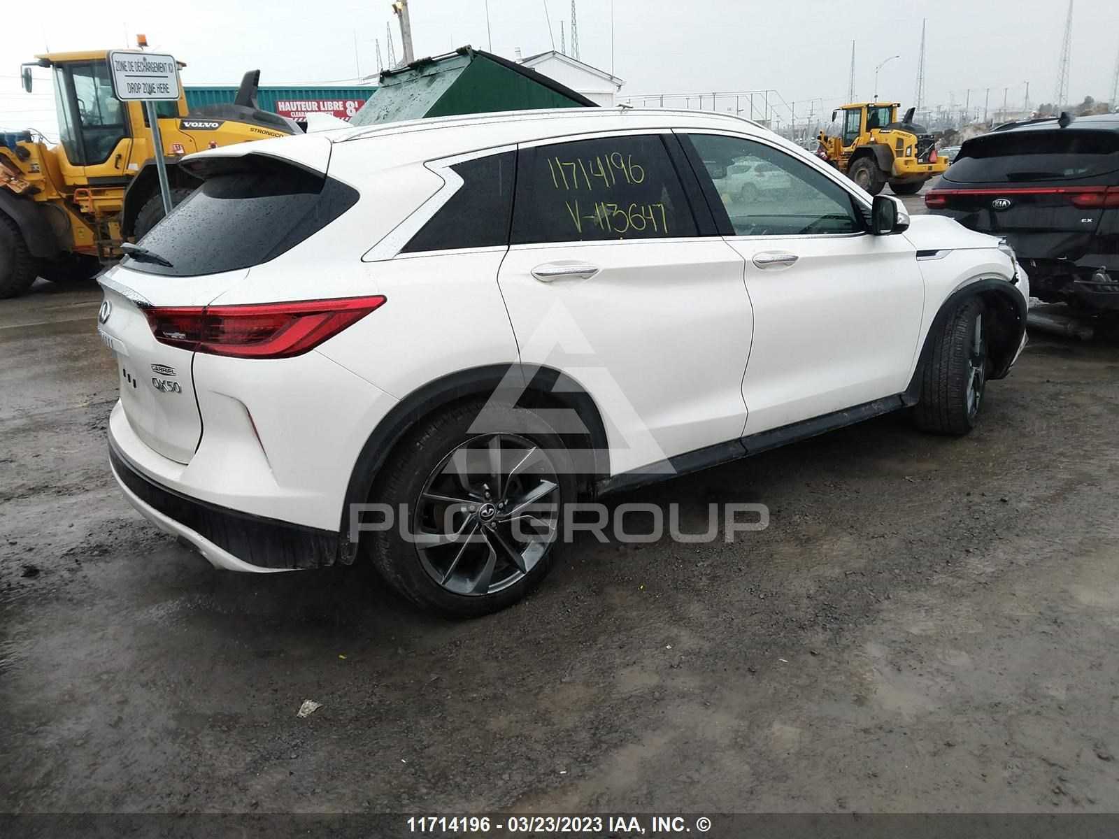 2019 Infinity QX50 VIN: 3PCAJ5M30KF113647 from the USA - PLC Group