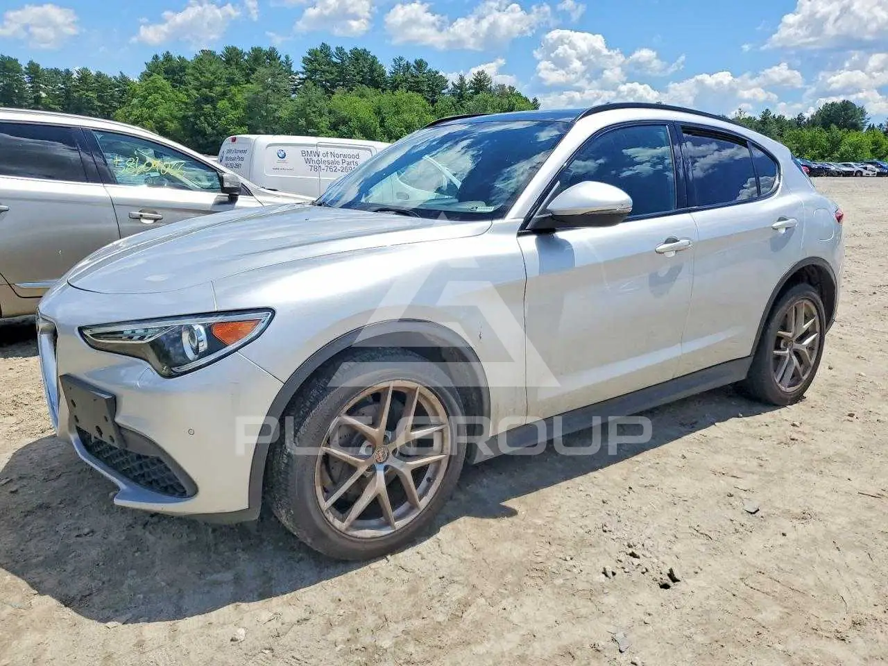 2018 Alfa Romeo Stelvio VIN: ZASFAKNN7J7B99636 из США - PLC Group