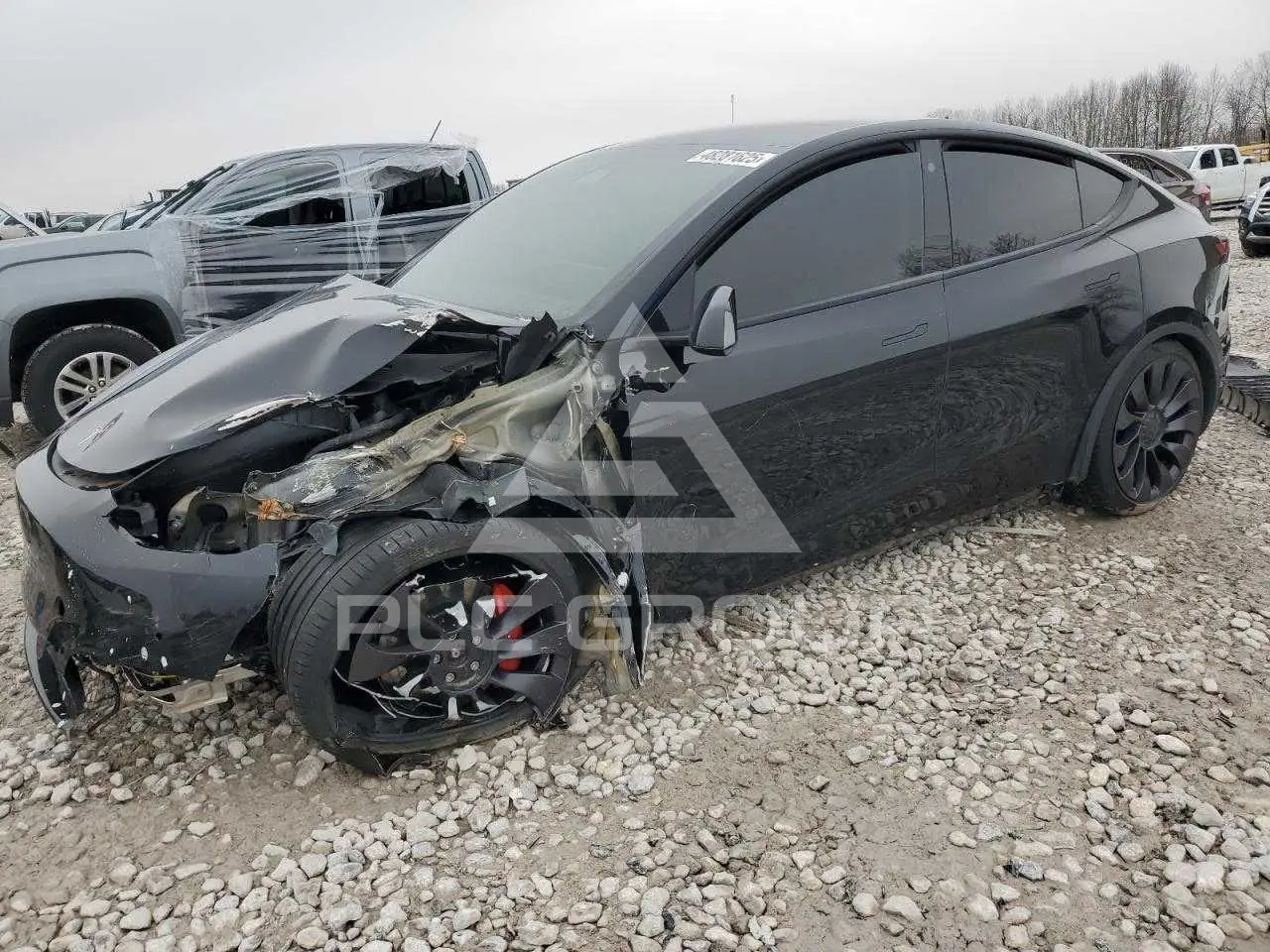 2021 Tesla Model Y VIN: 5YJYGDEF8MF189376 з США - PLC Group