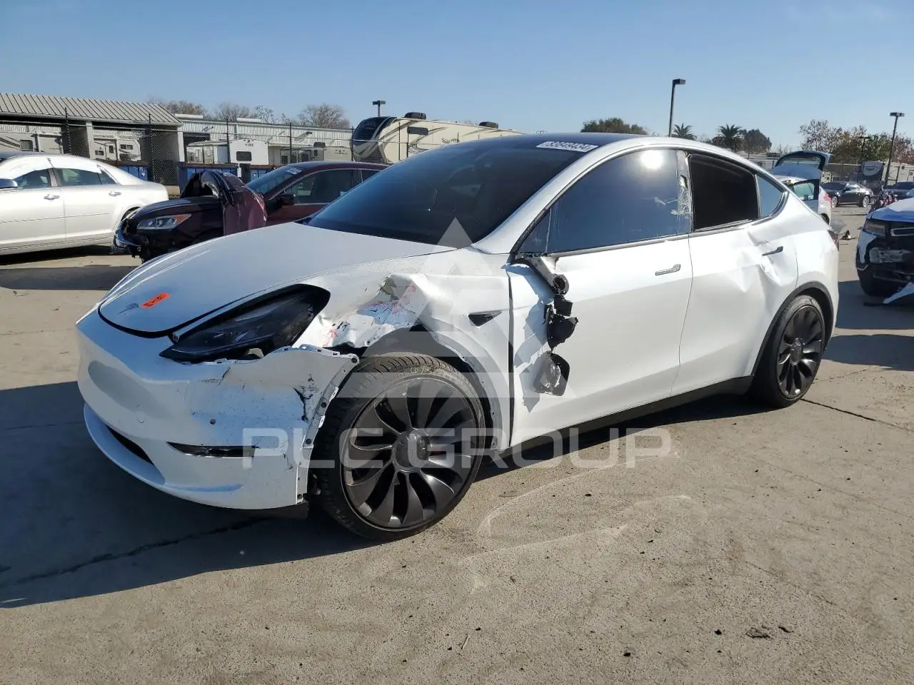2021 Tesla Model Y VIN: 5YJYGDEF4MF216007 из США - PLC Group