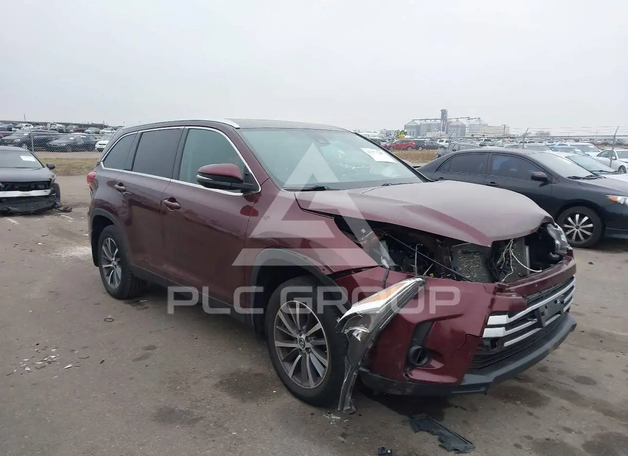 2019 Toyota Highlander VIN: 5TDJZRFH6KS926821 из США - PLC Group