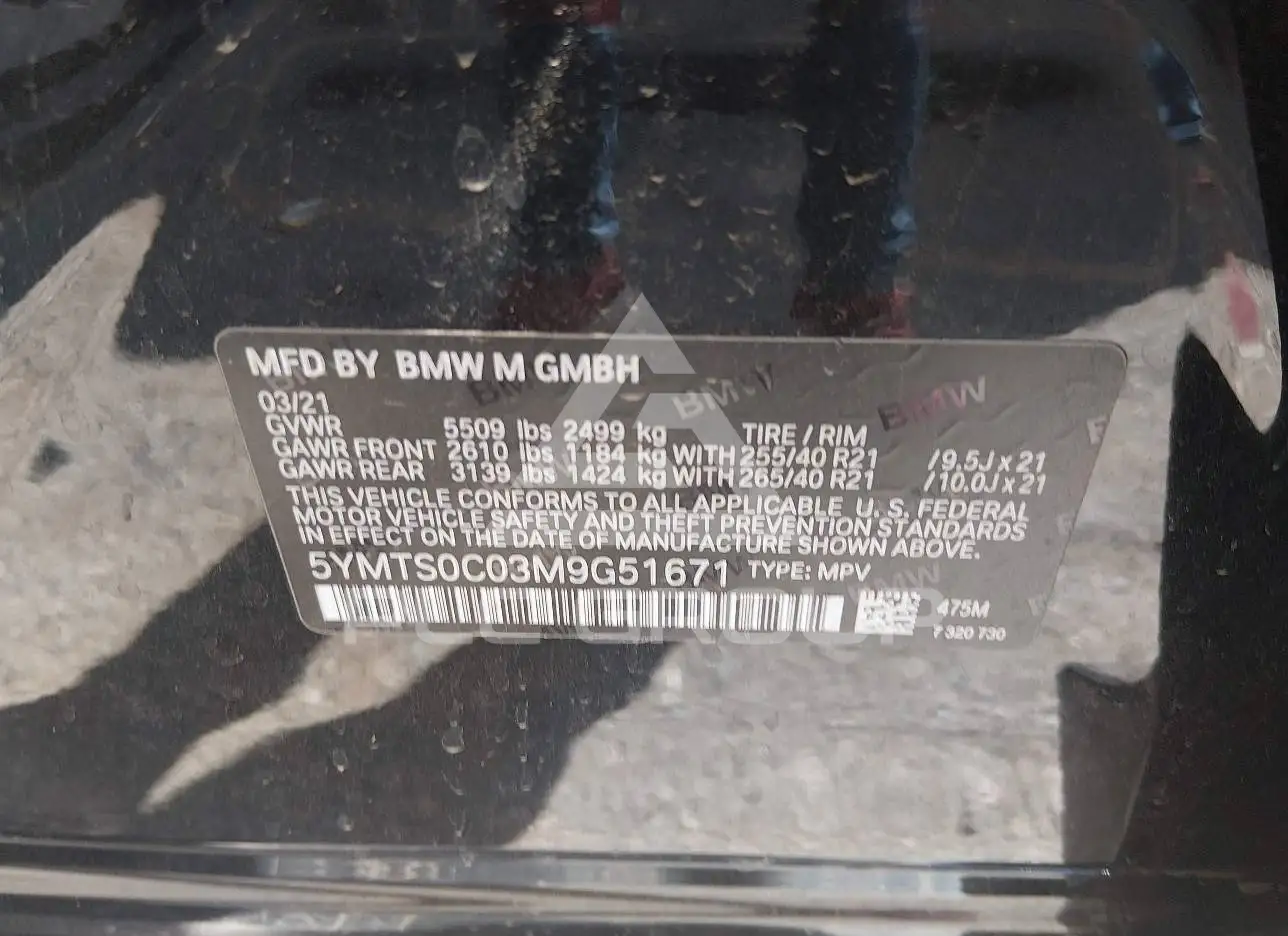 むちむ枠 (*๓´╰╯`๓) 2021 BMW X3 VIN: 5YMTS0C03M9G51671 из США - PLC Group