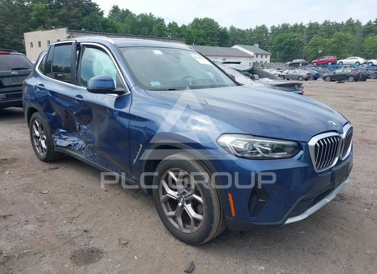 2022 BMW X3 VIN: 5UX53DP08N9N13556 из США - PLC Group