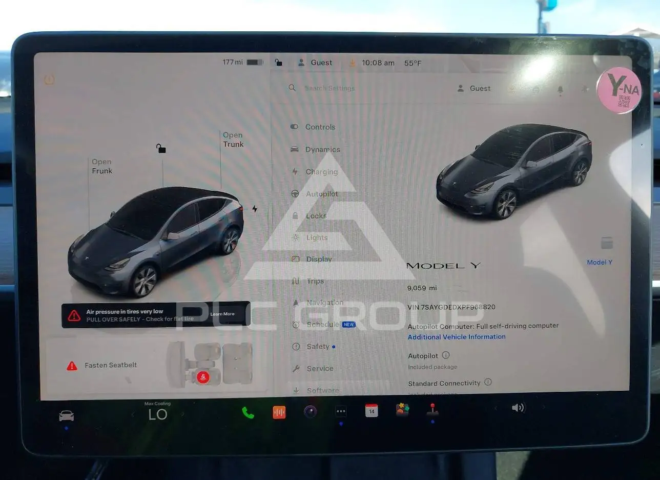 2023 Tesla Model Y VIN: 7SAYGDEDXPF968820 з США - PLC Group