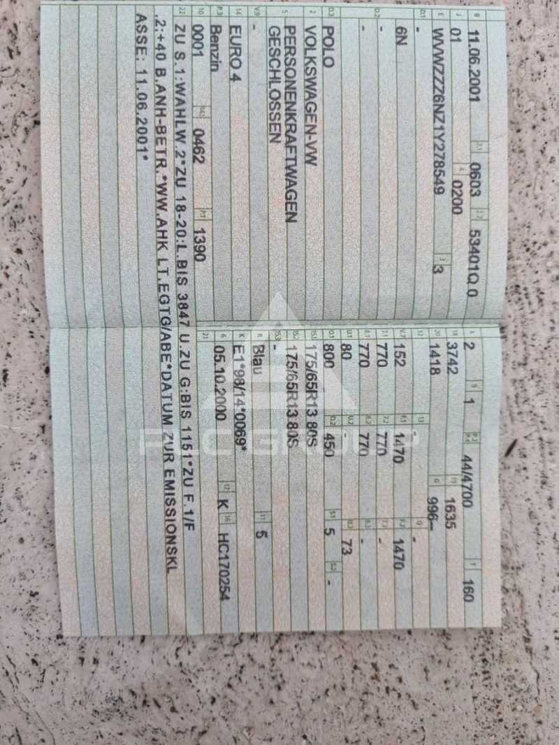 2001 Volkswagen Polo