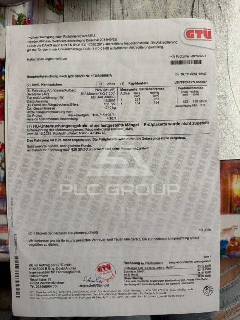 2007 KIA Ceed