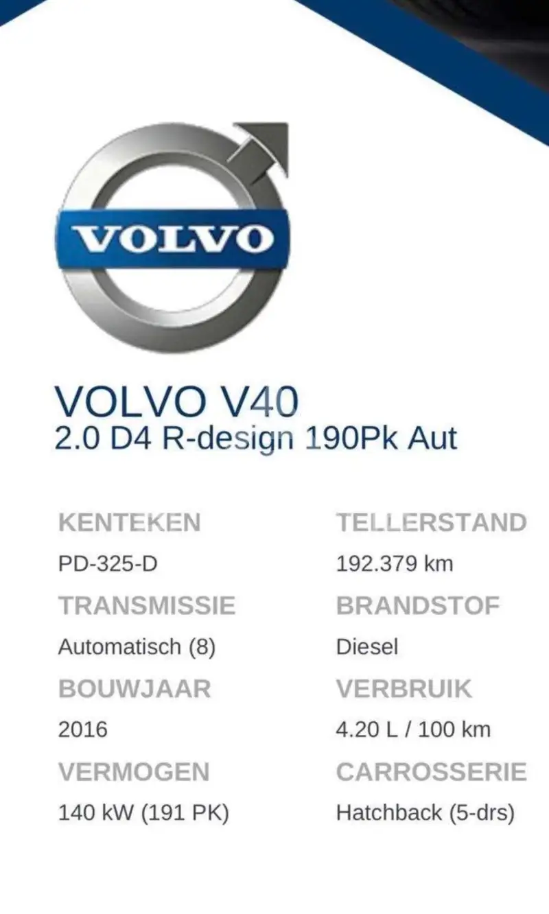 2016 Volvo V40
