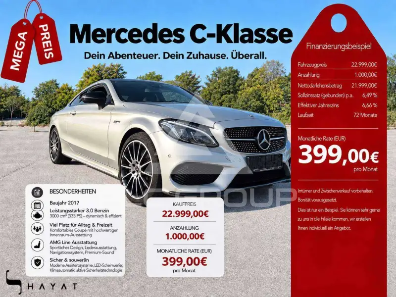 2017 Mercedes Benz C 400