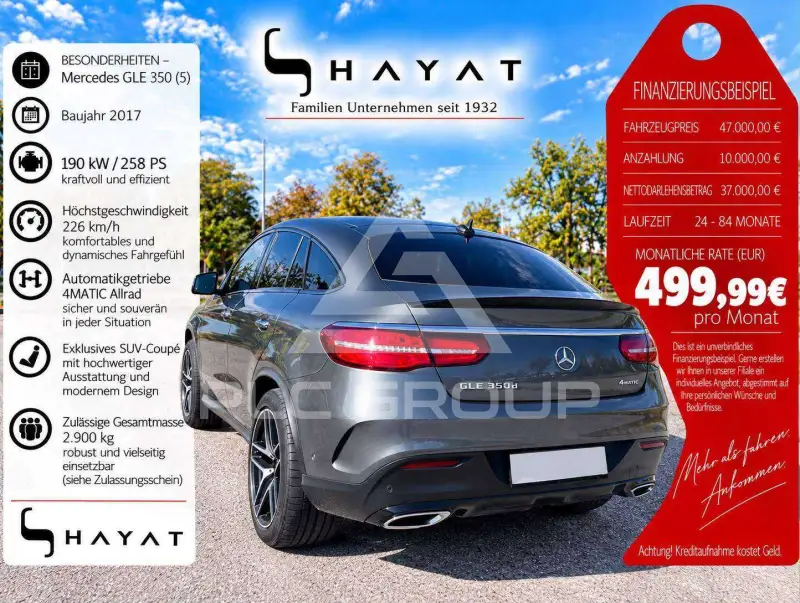 2017 Mercedes Benz GLE 350