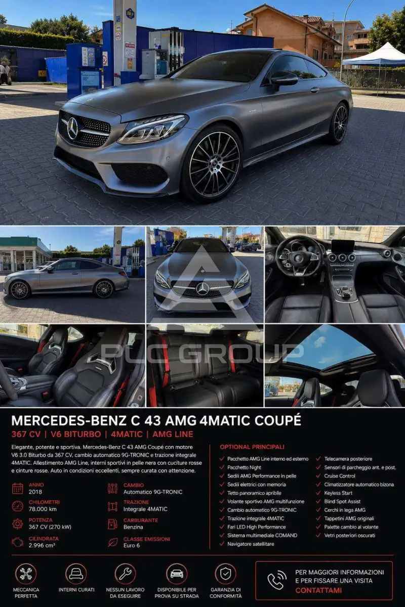 2018 Mercedes Benz C 43 AMG
