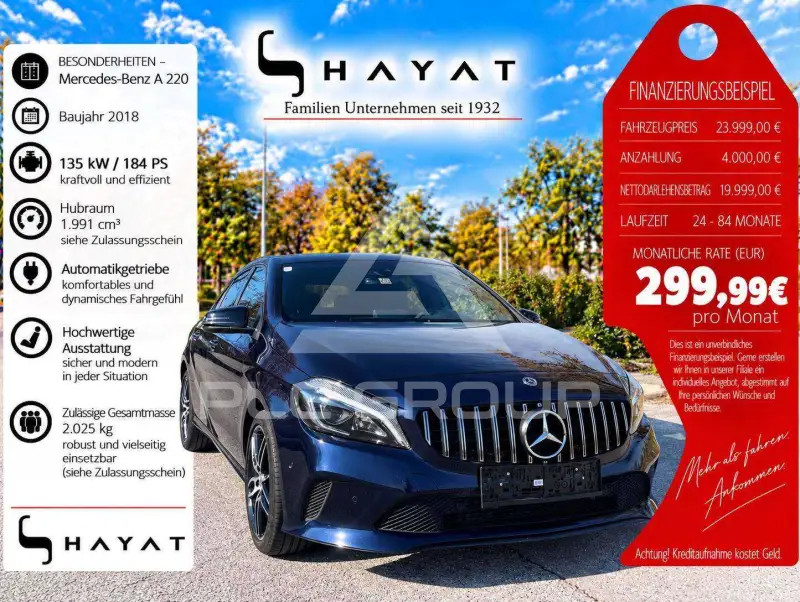 2018 Mercedes Benz A 220