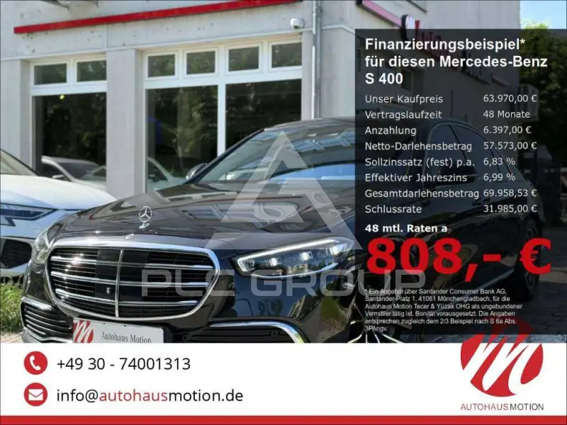 2020 Mercedes Benz S 400