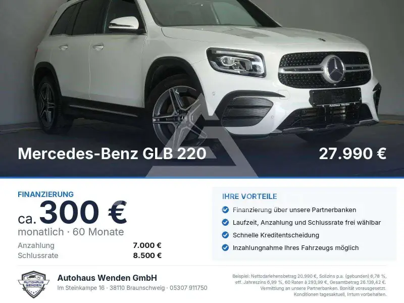 2020 Mercedes Benz GLB 220