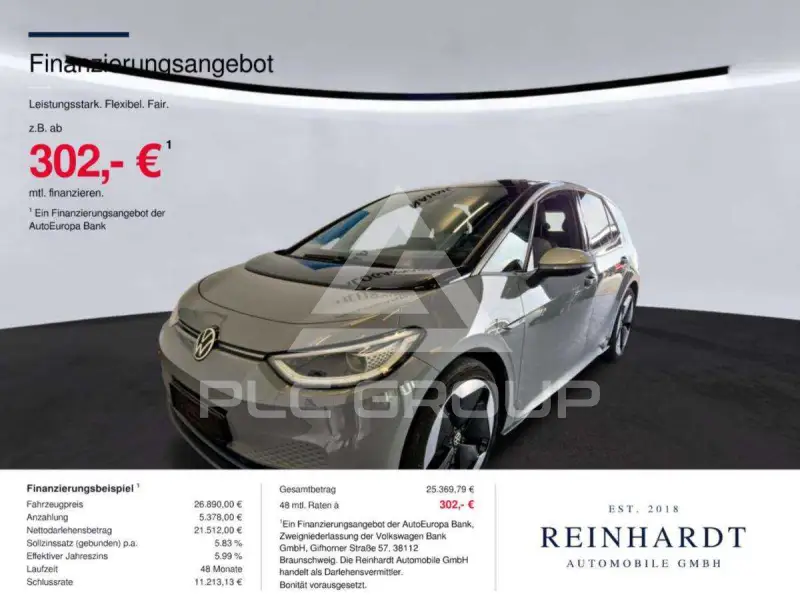 2020 Volkswagen ID3