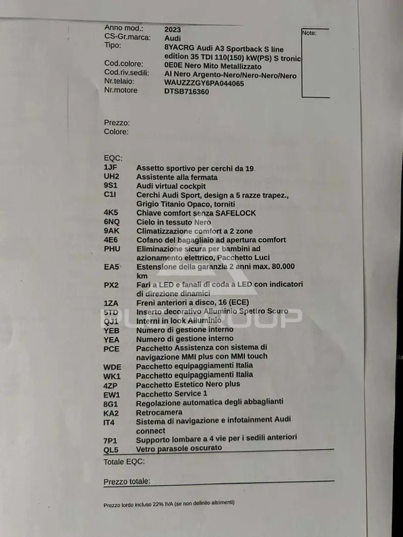2022 Audi A3