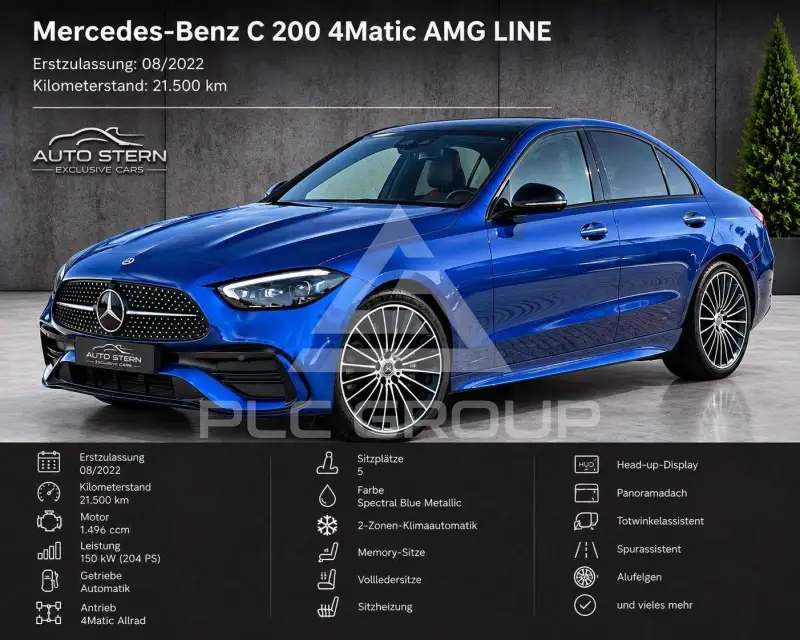 2022 Mercedes Benz C 200