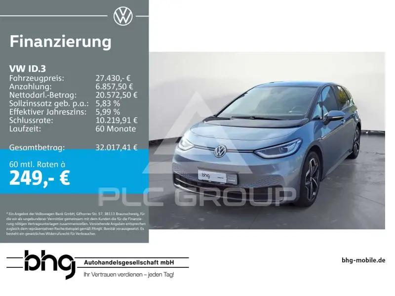 2022 Volkswagen ID3