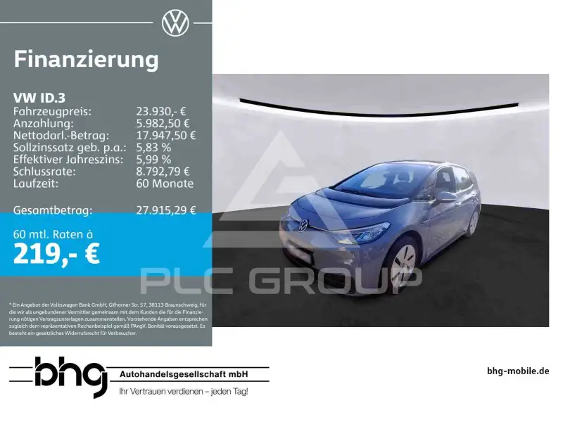 2022 Volkswagen ID3