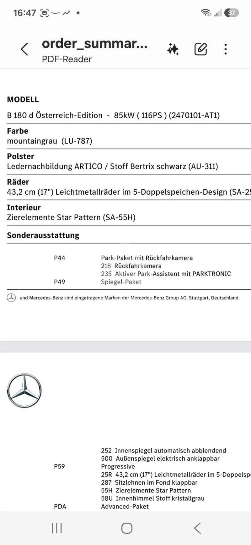 2024 Mercedes Benz B 180