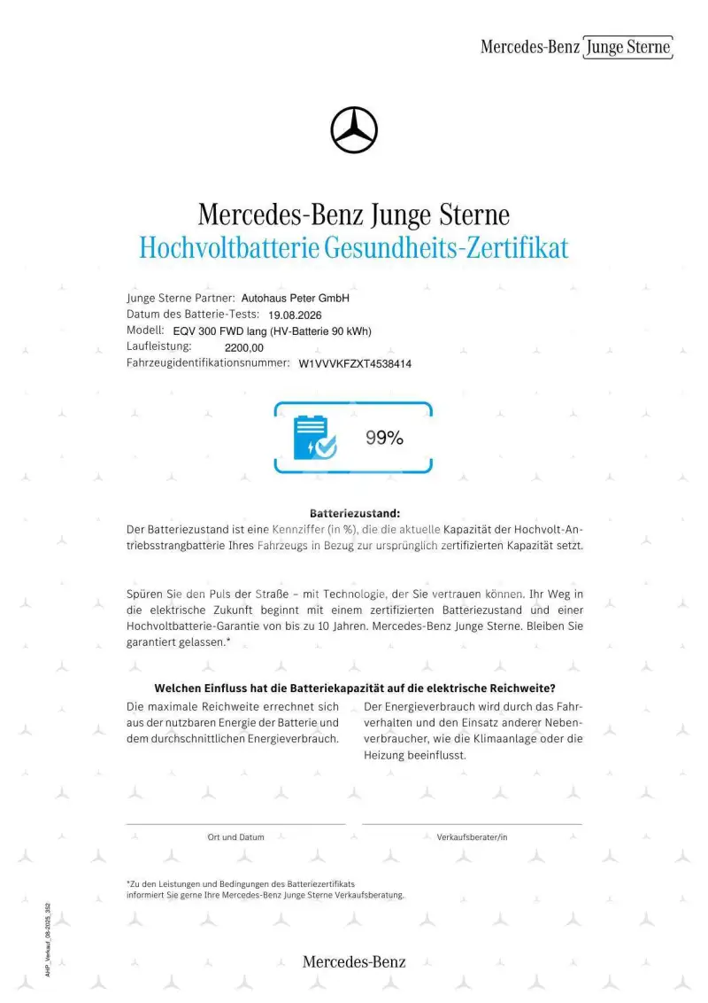 2025 Mercedes Benz EQV