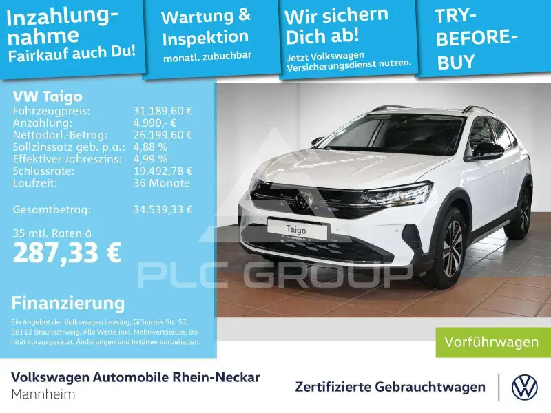 2025 Volkswagen Taigo