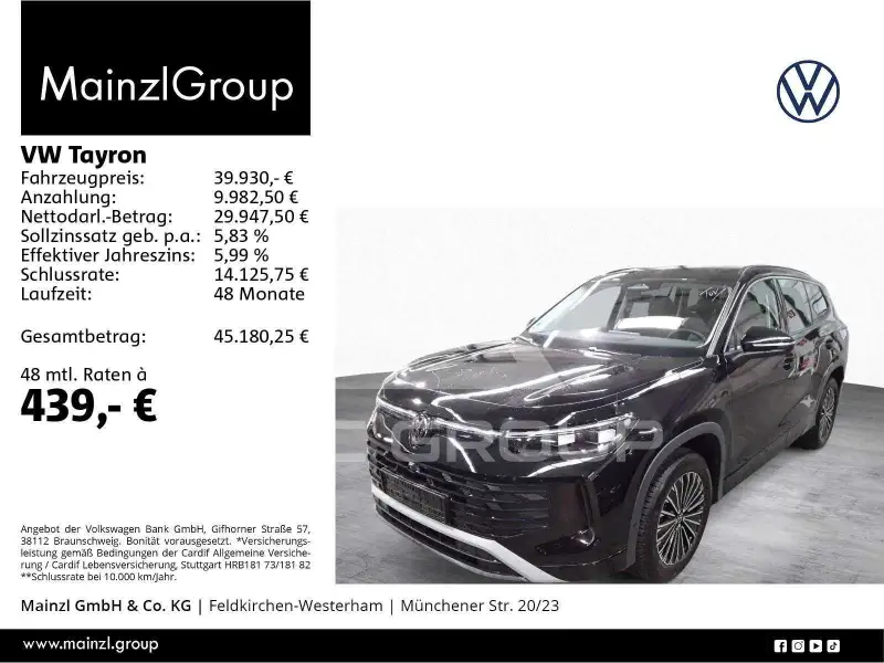 2025 Volkswagen Tayron