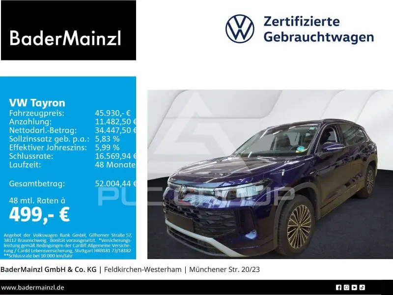 2025 Volkswagen Tayron