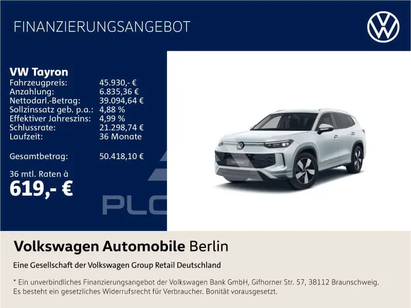 2025 Volkswagen Tayron
