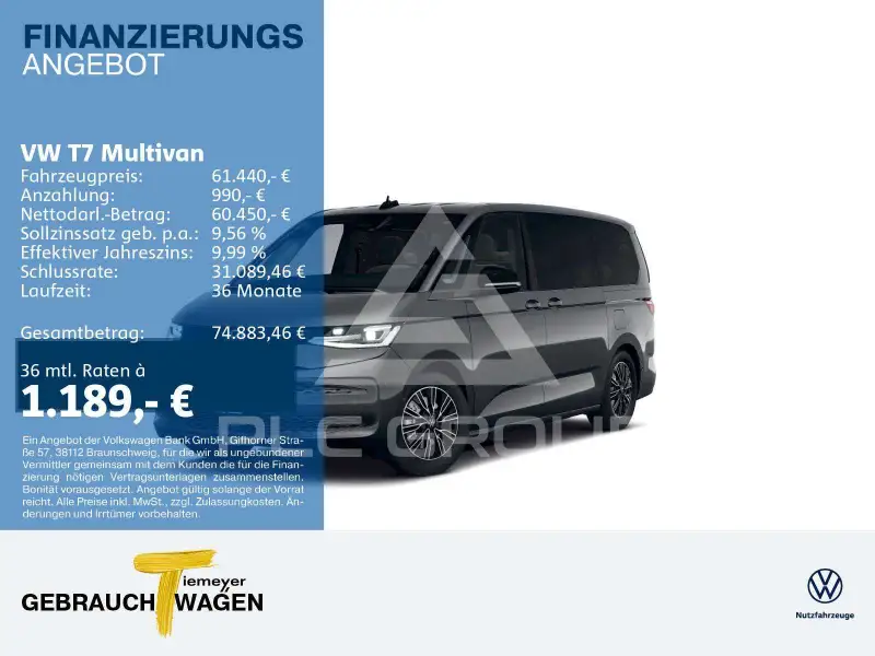 2026 Volkswagen T7 Multivan