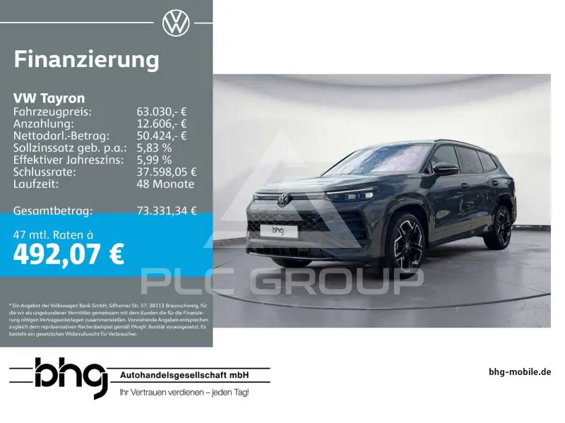 2026 Volkswagen Tayron