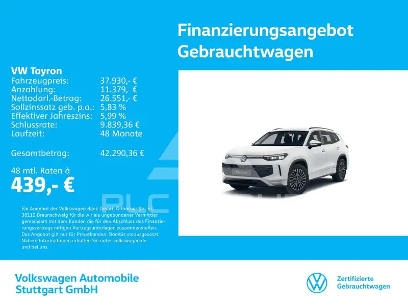 2026 Volkswagen Tayron