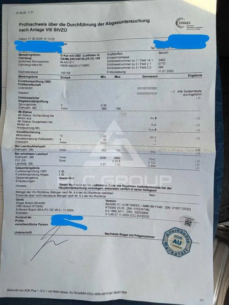 2002 Mercedes Benz A