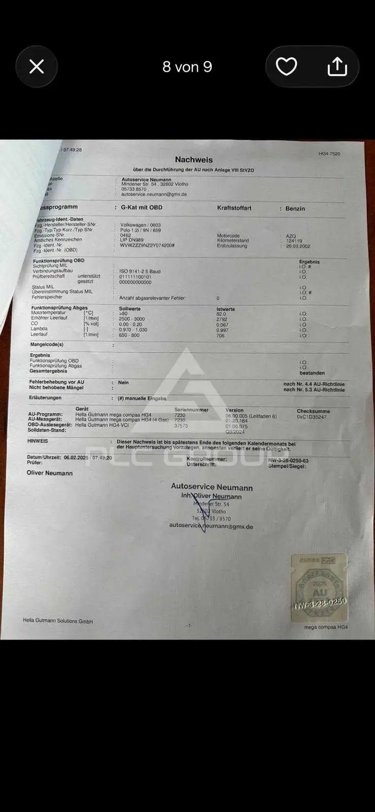 2002 Volkswagen Polo
