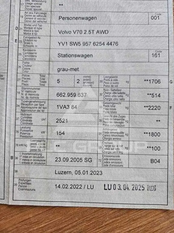 2005 Volvo V70