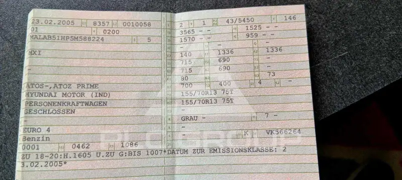 2005 Hyundai Atos