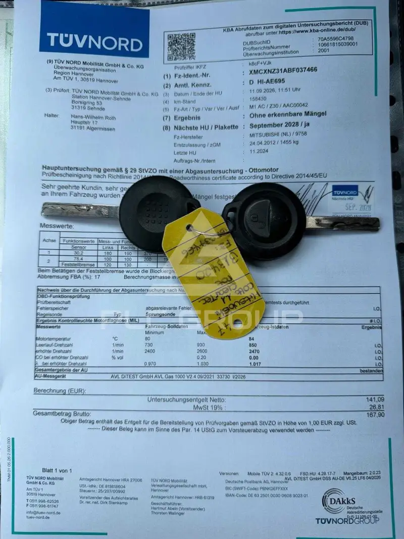 2012 Mitsubishi Colt