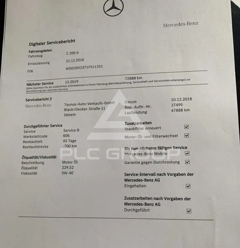 2016 Mercedes Benz C-Class
