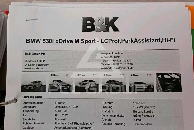 2021 BMW 523