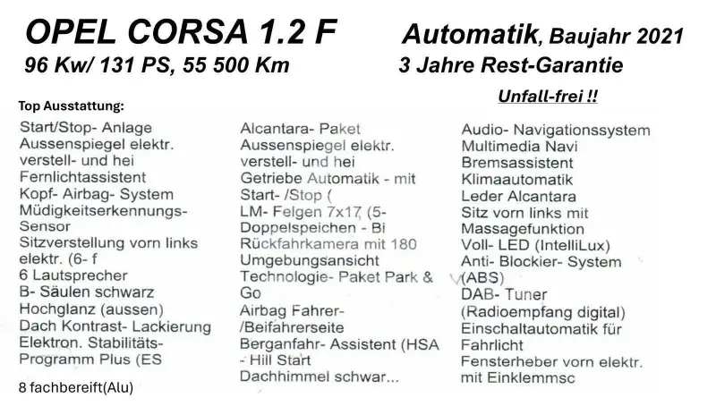 2021 Opel Corsa