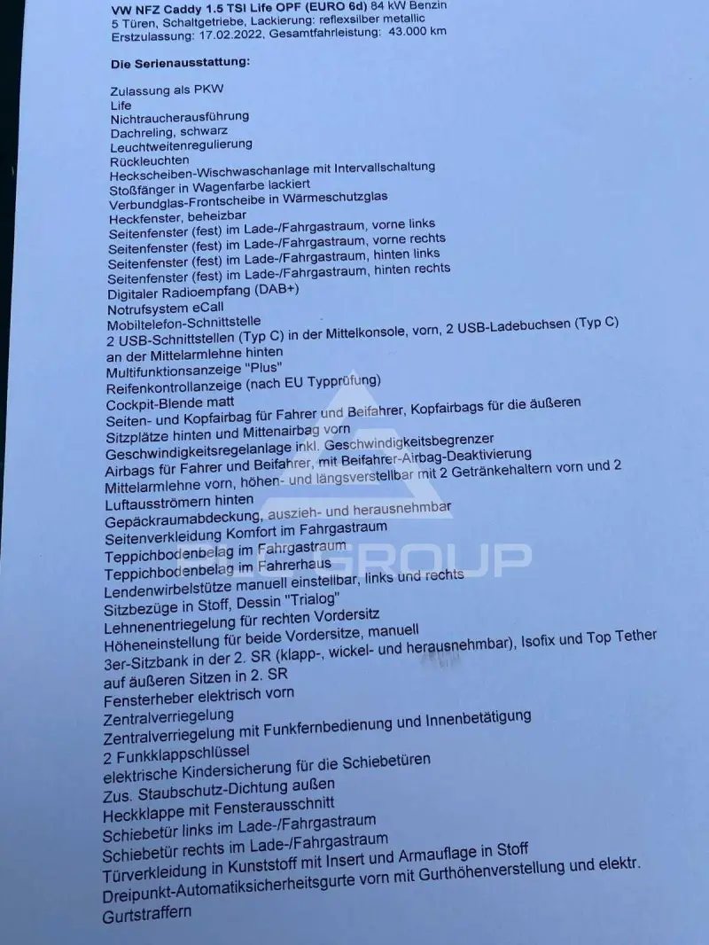 2022 Volkswagen Caddy