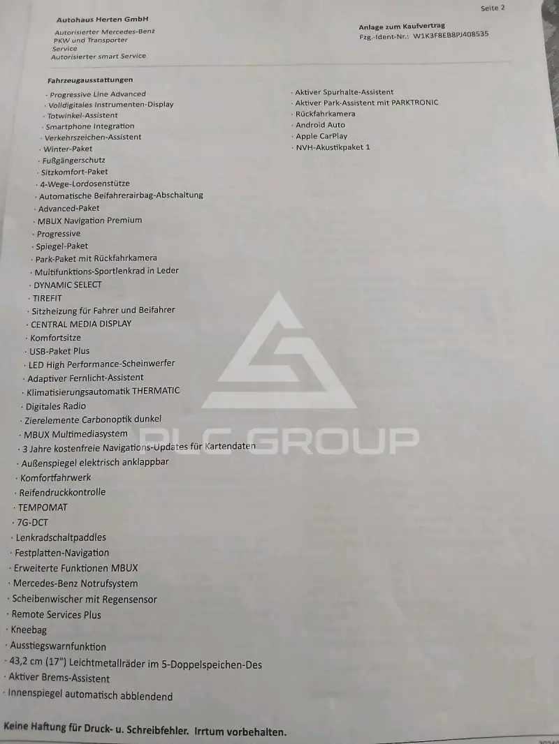 2023 Mercedes Benz A