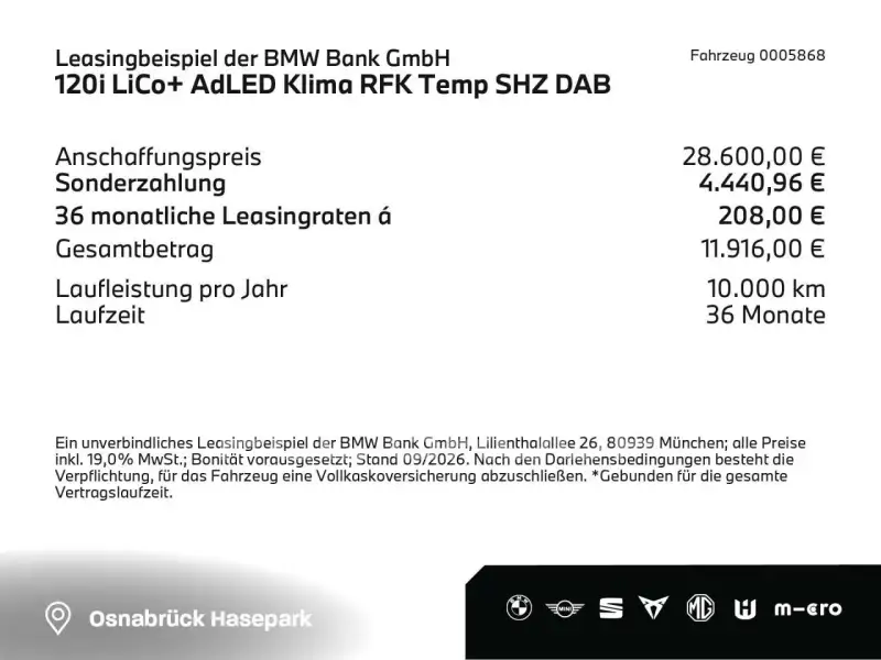 2025 BMW 120