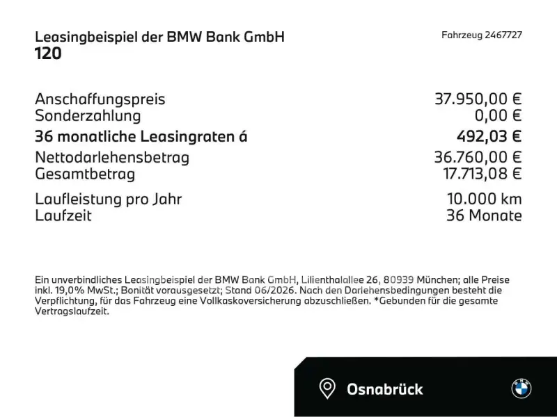 2026 BMW 120