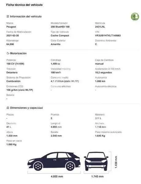 2021 Peugeot 208