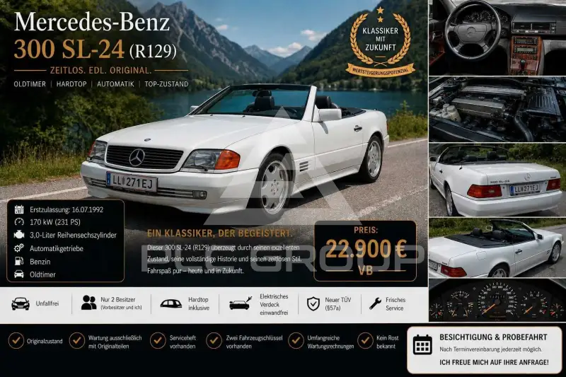 1992 Mercedes Benz SL 300