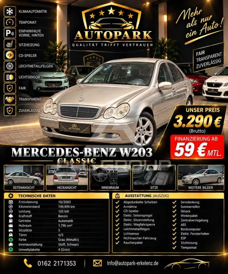 2003 Mercedes Benz C 180