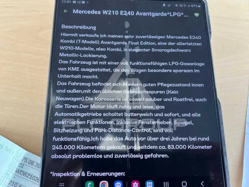 2003 Mercedes Benz E 240