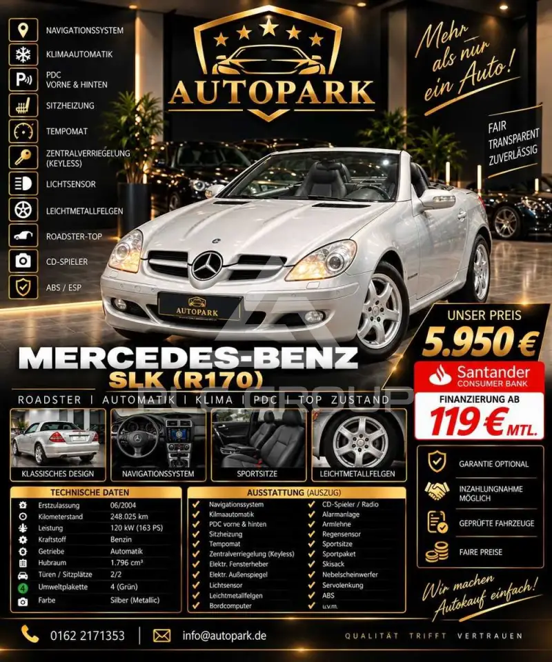 2004 Mercedes Benz SLK 200