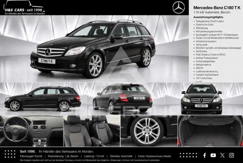 2009 Mercedes Benz C 180