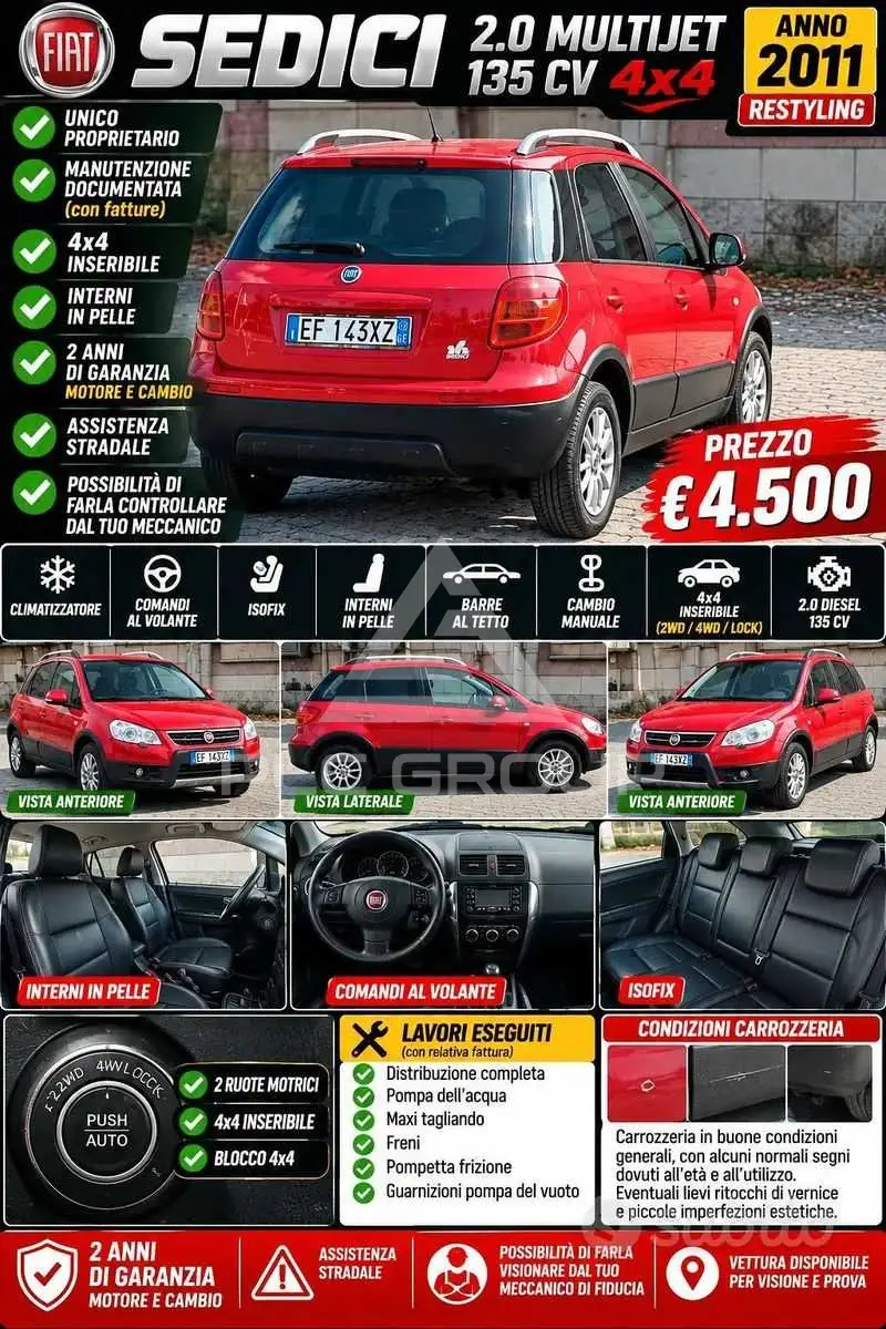 2011 Fiat Sedici